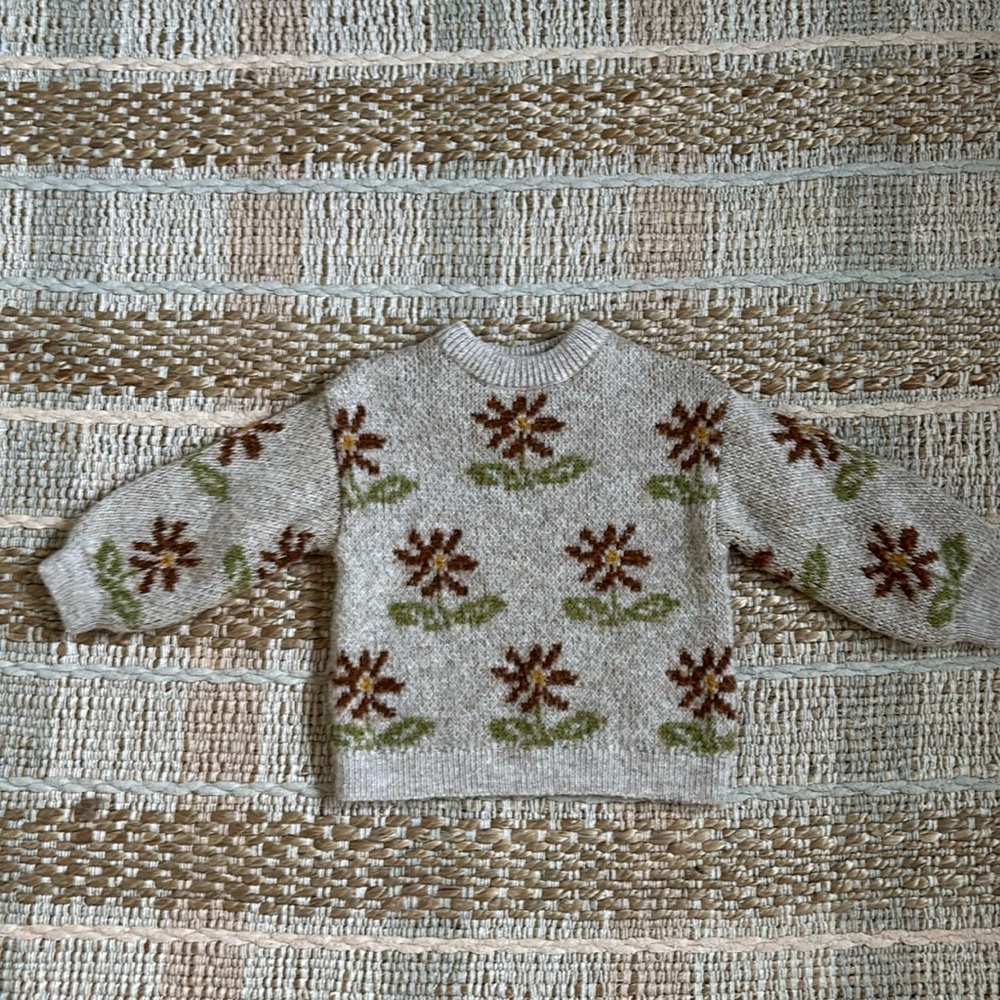 Zara floral sweater